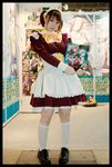  cosplay kneehighs konatsu_minato maid maid_apron maid_uniform photo twintails 