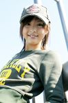  baseball_cap hat highres nagasaki_rina photo sweat_shirt 