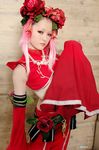  chest_wrap china_dress chinadress chinese_clothes cosplay dress flowerhead kawasaki_ai king_of_fighters photo pink_hair qipao snk xiao_lon 