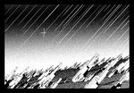  comic greyscale makacoon meteor_shower monochrome no_humans 