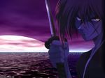  himura_kenshin long_hair male male_focus rurouni_kenshin 