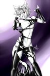  battlesuit bulge cat feline fur gay girly hair heterochromia latex leather looking_at_viewer male mammal mxl pinup pose rubber solo suit teasing tehstupidbug white_fur white_hair 