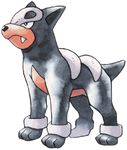  houndour lowres nintendo no_humans official_art pokemon pokemon_(game) pokemon_crystal pokemon_gold_and_silver pokemon_gsc sugimori_ken 