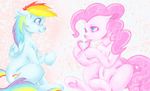  &hearts; &lt;3 blue_eyes candy_cane colorlesscupcake cutie_mark duo equine eye_contact female feral friendship_is_magic hair horse lesbian looking_at_each_other mammal multi-colored_hair my_little_pony pegasus pink_hair pinkie_pie_(mlp) pony purple_eyes pwnies rainbow_dash_(mlp) rainbow_hair wings 