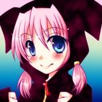  bad_id bad_pixiv_id blue_eyes blush copyright_request lowres meiya_neon pink_hair smile solo 