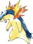  nintendo no_humans official_art pokemon pokemon_(game) pokemon_crystal pokemon_gold_and_silver pokemon_gsc sugimori_ken typhlosion 