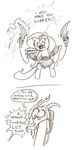  afraid antler antlers beard comic crossover dialog dialogue discord_(mlp) draconequus english_text equine facial_hair female fluttershy_(mlp) friendship_is_magic god_of_war hair horn horse kratos male mammal mickeymonster my_little_pony pegasus pony scared swearing sword tail text video_games weapon wings 