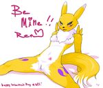  aliasing black_sclera blue_eyes breasts canine chest_tuft devo devo87 digimon ears facial_markings female fox fur mammal mane markings navel nipples nude oekaki open_mouth plain_background pussy renamon solo spread_legs spreading tail tongue tuft white_background 