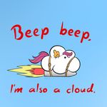  ambiguous_gender belt blue_background cloud english_text equine friendship_is_magic hair humor mammal mr-1 my_little_pony pegasus plain_background purple_hair rocket scootaloo_(mlp) text wings 