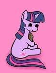  book cutie_mark equine female feral friendship_is_magic fur hair horn hug mammal mr-1 my_little_pony pink_background plain_background purple purple_fur purple_hair sitting solo twilight_sparkle_(mlp) two_tone_hair unicorn 