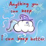  cute english_text equine female fireworks flying friendship_is_magic hair hat horn horse mammal mr-1 my_little_pony pony tail text trixie_(mlp) unicorn wizard_hat 
