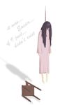  barefoot chair death hanging ikezawa_hanako katawa_shoujo lowres nightgown rope source_request suicide 