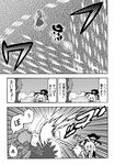  cirno comic danmaku greyscale icicle_fall katoryu_gotoku kirisame_marisa monochrome multiple_girls touhou translated 