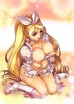  absurdres blonde_hair blush boots breasts cure_rhythm highres hisahiko large_breasts long_hair minamino_kanade precure suite_precure 