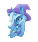  anthro blue_hair breasts equine female friendship_is_magic hair hat horn horse long_hair mammal my_little_pony pony purple_eyes solo trixie_(mlp) twilite-sparkleplz unicorn wizard_hat 