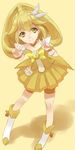  bad_id bad_pixiv_id bike_shorts blonde_hair boots bow choker cure_peace double_v earrings full_body hair_flaps hair_ornament hairpin jewelry kise_yayoi long_hair magical_girl precure prime shorts shorts_under_skirt skirt smile smile_precure! solo v wide_ponytail yellow yellow_background yellow_bow yellow_choker yellow_eyes yellow_skirt 