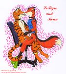 anthro canine chair clothing collar duo feline fox gay kissing konu konu_eikuku_hentaru letigre love male mammal panties tiger underwear xaafw 