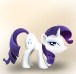  blue_eyes cutie_mark equine female feral friendship friendship_is_magic fur hair horn horse is lipstick little magic makeup mammal my my_little_pony pony purple_hair rarity_(mlp) solo tail tres-apples unicorn up white_fur 