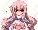  bad_id bad_pixiv_id box cape gift heart heart-shaped_box long_hair looking_at_viewer louise_francoise_le_blanc_de_la_valliere pentacle pink_eyes pink_hair shinano_yura valentine zero_no_tsukaima 