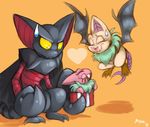  baby bat chocolate gligar gliscor holidays hybrid kayla-na mammal nintendo pok&#233;mon pok&eacute;mon shiny swoobat valentine&#039;s_day valentine's_day video_games young 