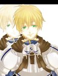  armor arthur_pendragon_(fate) bad_id bad_pixiv_id blonde_hair fate/prototype fate_(series) green_eyes letterboxed male_focus solo terimayo_(sonnne_farbe) zoom_layer 