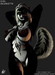  breasts cirrel evel female looking_at_viewer mammal nipples nude reverse_countershading skunk solo 