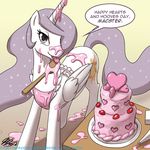  &lt;3 cake cutie_mark english_text equine female feral food friendship_is_magic hair horn horse john_joseco mammal my_little_pony pony princess princess_celestia_(mlp) princess_molestia_(mlp) royalty solo tail text tumblr winged_unicorn wings 