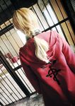  blonde_hair cosplay edward_elric fullmetal_alchemist highres overcoat photo rui_(model) 