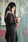  cosplay enma_ai highres jigoko_shoujo jigoku_shoujo kanata_(model) photo sailor sailor_uniform school_uniform serafuku 