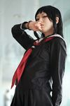  cosplay enma_ai highres jigoko_shoujo jigoku_shoujo kanata_(model) photo sailor sailor_uniform school_uniform serafuku waraningyo 