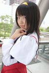  cosplay hairband himemiya_chikane kannazuki_no_miko matsunaga_ayaka photo pleated_skirt sailor sailor_uniform school_uniform serafuku skirt 