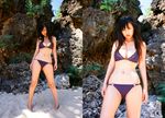  beach bikini breasts cleavage highres matsumoto_sayuki photo swimsuit 
