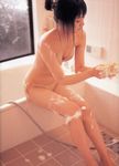  bathtub bikini hamada_shoko highres lolita_race_queen photo side-tie_bikini soap_bubbles suds swimsuit 