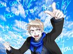  albino axis_powers_hetalia male male_focus prussia prussia_(hetalia) short_hair solo white_hair 