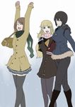  black_hair blonde_hair blue_eyes brown_eyes brown_hair chloe_valens cholesenel norma_beatty shirley_fennes tales_of_(series) tales_of_legendia 