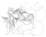  anthro canine dead death duo equine eyes_closed female feral fox friendship_is_magic gore horse kitsune lyvancas mammal monochrome multiple_tails my_little_pony pegasus pony rainbow_dash_(mlp) rynn sketch snuff strangulation sword tail velociawesome weapon wings 
