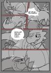 anal big_dom_small_sub blitzdrachin comic dialogue digimon facesitting guilmon head_between_cheeks impmon male male/male oral reptile rimming scalie sex size_difference sketch unfinished 