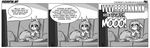  can't_enjoy conditional_dnp female food greyscale jollyjack mammal meme monochrome rodent sandwich sandwich_(food) scarlet_(sequential_art) sequential_art solo squirrel television what_has_science_done 