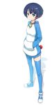  ano_natsu_de_matteru bad_id bad_pixiv_id bell bell_collar blue_hair blush_stickers collar cosplay doraemon doraemon_(character) doraemon_(character)_(cosplay) hands_in_pocket hood hoodie jingle_bell long_legs nukomasu shoes short_hair sneakers solo tanigawa_kanna thighhighs 