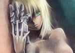  artoria_pendragon_(all) blonde_hair blue_eyes fate/stay_night fate_(series) gauntlets saber solo uraomote 