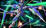  gundam gundam_00 gundam_00_a_wakening_of_the_trailblazer highres light mecha no_humans sword weapon widescreen zefai 