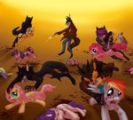  avoid_posting blood canine conditional_dnp cutie_mark death derpy_hooves_(mlp) dragon equine female feral fluttershy_(mlp) friendship_is_magic gore group gun horn horse jameless lol_comments male mammal my_little_pony pegasus pinkie_pie_(mlp) pony rainbow_dash_(mlp) ranged_weapon rarity_(mlp) scalie scootaloo_(mlp) shot spike_(mlp) twilight_sparkle_(mlp) unicorn unknown_artist weapon were werewolf wings 