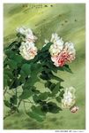  bug chinese copyright_request flock flower grass highres insect leaf nature nib_pen_(medium) no_humans peony_(flower) plant scenery traditional_media zhou_chuan-an 