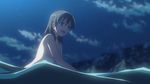  animated animated_gif brown_eyes brown_hair convenient_arm kyouno_madoka lowres non-web_source nude rinne_no_lagrange solo splashing water 