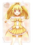  bad_id bad_pixiv_id bike_shorts blonde_hair bow character_name choker cure_peace hair_flaps heart kise_yayoi long_hair magical_girl orange_choker orange_eyes precure ribbon sanotsuki shorts shorts_under_skirt skirt smile smile_precure! solo wide_ponytail wrist_cuffs yellow yellow_bow yellow_shorts yellow_skirt 