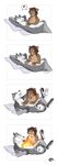  belly_rub canine couple dog feline fire humor husky lion lying male mammal nude on_back pillow rubbing scritch scritches shalinka 