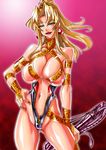  90s battle_arena_toshinden blonde_hair breasts cleavage dominatrix huge_breasts oldschool sofia spandex takara toushinden underboob whip zipper 