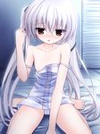  1girl kasugano_sora long_hair panties silver_hair underwear white_hair yosuga_no_sora 