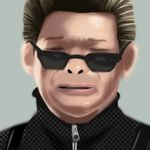  1boy albert_wesker bust face funny mai_(t-5) male male_focus pixiv_thumbnail resident_evil resident_evil_5 solo upper_body 