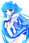  aoki_reika asprach bike_shorts blue blue_eyes blue_hair blue_skirt boots choker cure_beauty hair_tubes head_wings long_hair magical_girl open_mouth precure shorts shorts_under_skirt skirt smile smile_precure! solo tiara water white_background 